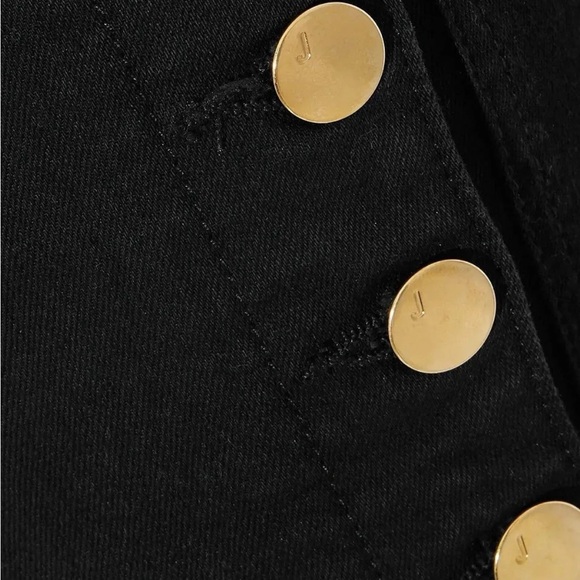 J brand vesper Zion denim jeans black gold buttons EuC 31 - Picture 4 of 10